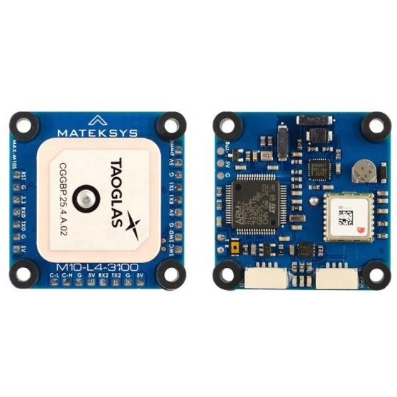 Mateksys MATEK M10-L4-3100 ArudPilots AP_PERIPH DroneCAN BAROMÈTRE GNSS COMPAS pour avion RC Multirotor FPV